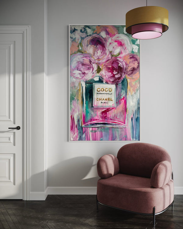 Coco Mademoiselle- original on gallery canvas 90x150 cm - Art by