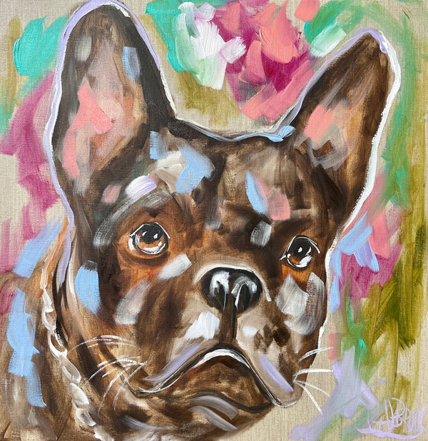 Pet portrait - commissioned - 60 x60 cm