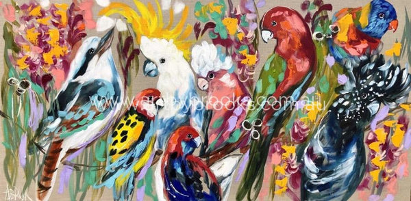 A Rainbow Menagerie Art Print