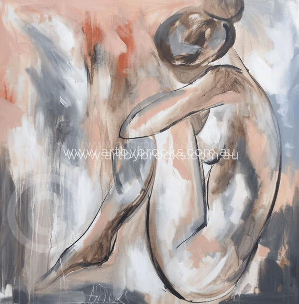 Blush Nude 1 - Art Print Art