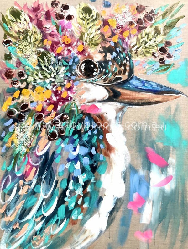 Flora Kookaburra - Art Print Art Prints