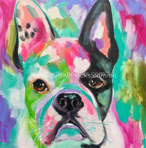 French Bulldog - Commisioned 60 X60 Cm Originals