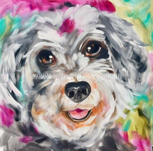 Pet Portrait - Commissioned 60 X60 Cm Originals