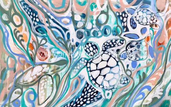 Sea Turtle Bay - Art Print Art Prints