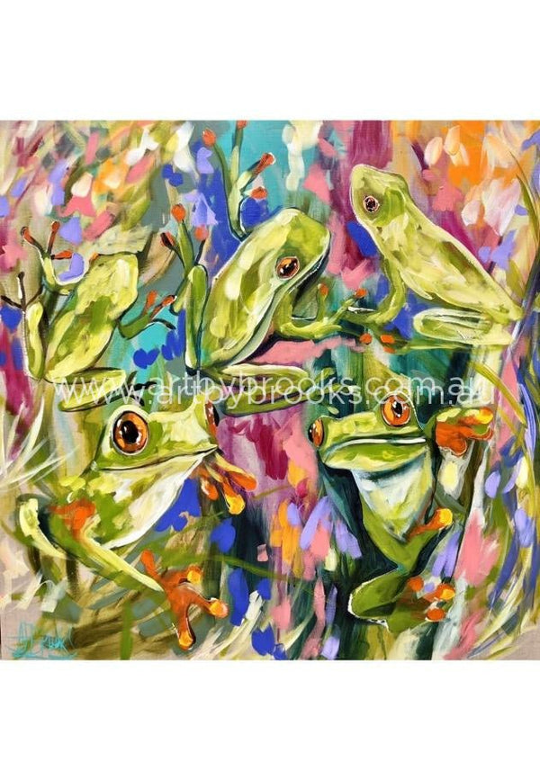 Tree Frog Tropics -Art Print Art