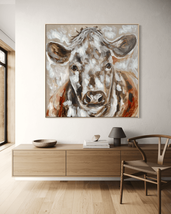 Speckle Park - Original on Belgian linen 90x90cm