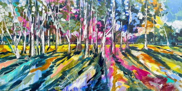 Glowing Gum Trees - art print