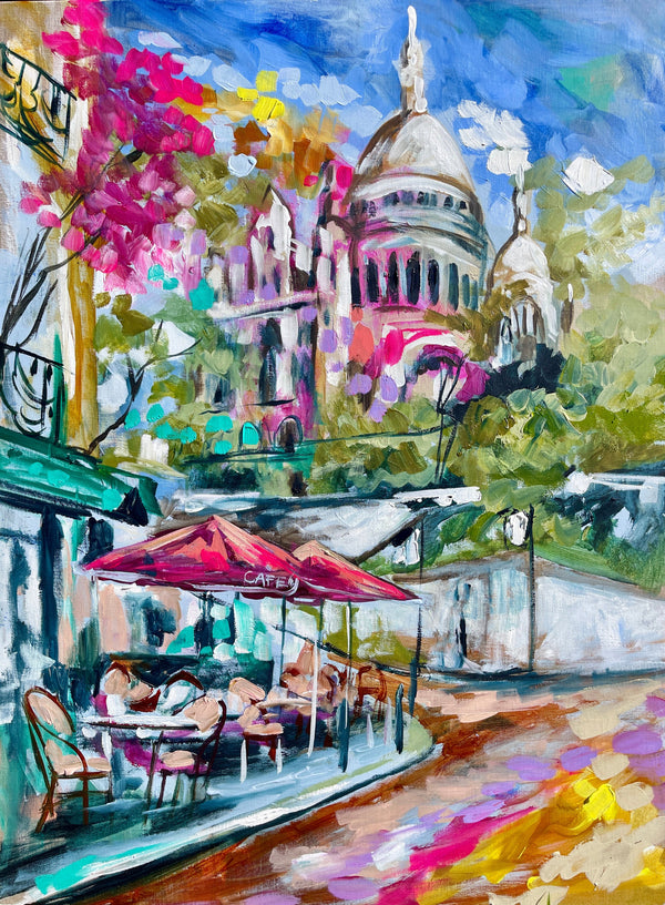 SACRÉ-CŒUR IN BLOOM” - art print