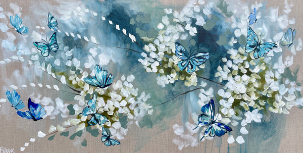 blossoms and butterflies   - art print