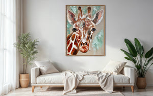 Jem - original on Belgian linen  - 75x100 Cm