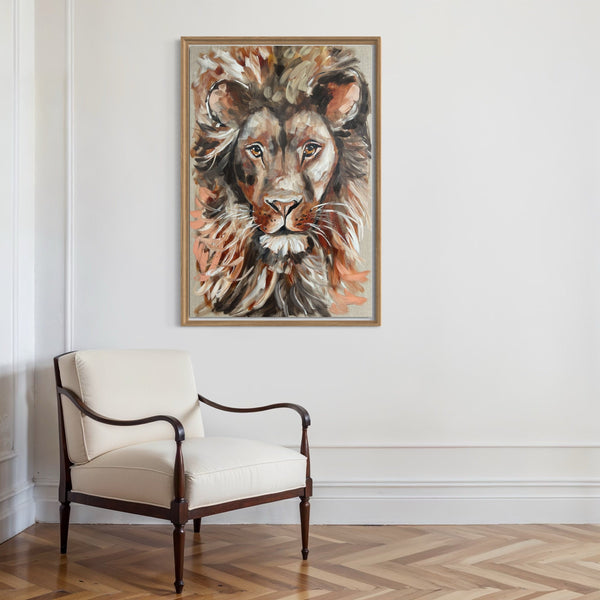 Leo - 60x90 cm - original on Belgian linen