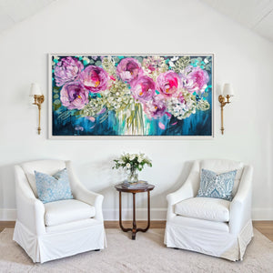 Dancing in the moonlight-Original on Gallery canvas 75x150 Cm
