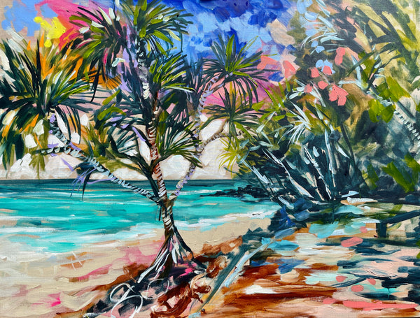 Summer Holidays -noosa beach  - art print