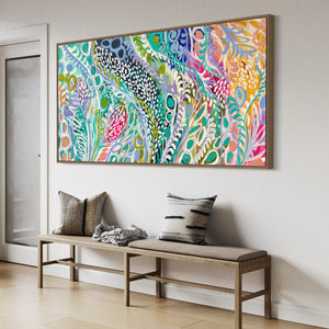 Magical Sunsets of the Kakadu- original on gallery Canvas 90x180cm