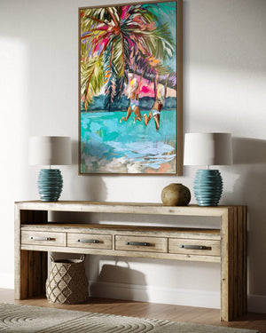 Island time- original on gallery canvas 60x90 cm