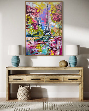 Paris aglow - 60x90 cm - original on Belgian linen
