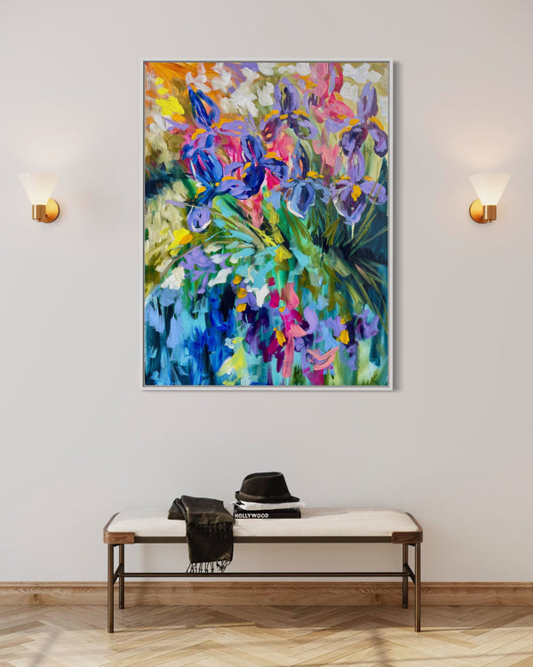 Dancing Iris-original on gallery canvas  75x100 cm