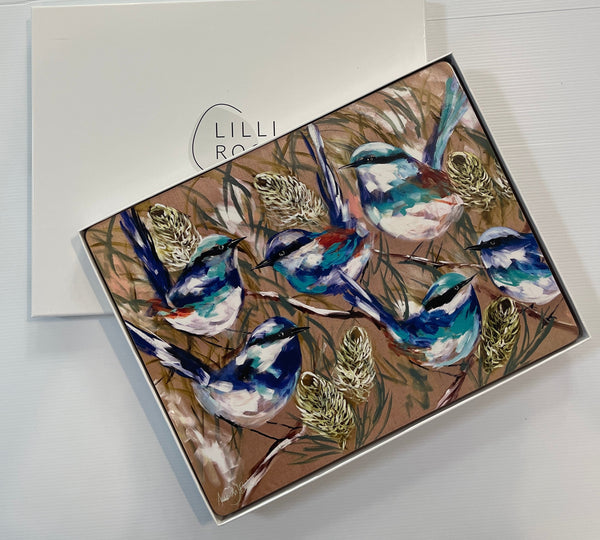 Vibrant wrens placemats ( boxed set of 4 )