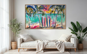 Island time - original on gallery canvas 90x150  cm