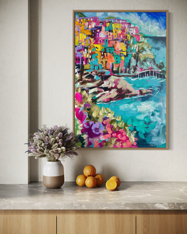60x90 cm - memories of Manarola -Cinque  Terre