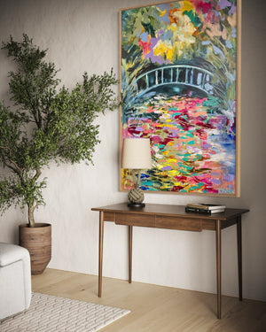 Memoirs in Monet’s garden -Original on Gallery canvas 100x150  Cm