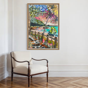 Morning Glow - Tea tree bay - 60x90 cm - original on Belgian linen