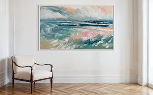 Tranquil coast - original on gallery canvas 90x150  cm