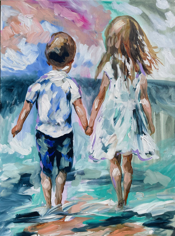 Big Sis, Li’l Bro - art print