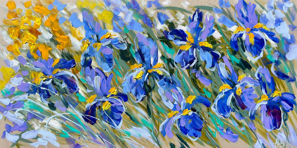 Iris in bloom- art print