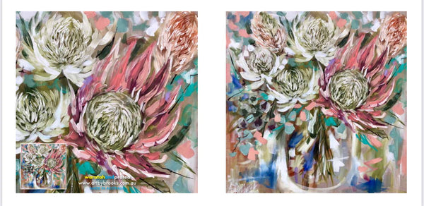 Waratah and protea