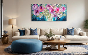 Dancing in the moonlight-Original on Gallery canvas 75x150 Cm