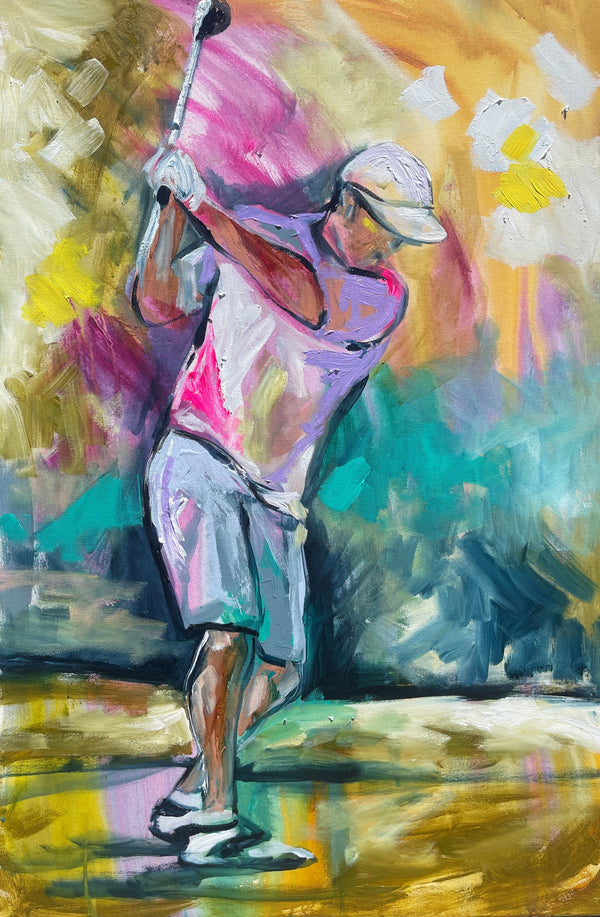 Golf day  -art print