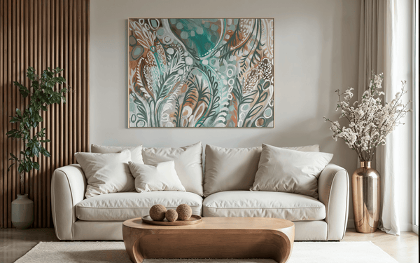 Where Rainforest meets reef-  on gallery canvas 90x120 cm