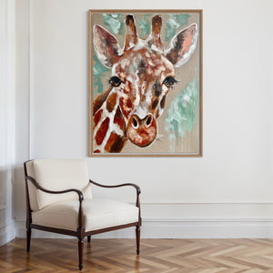 Jem - original on Belgian linen  - 75x100 Cm