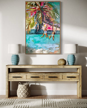 Island time- original on gallery canvas 60x90 cm