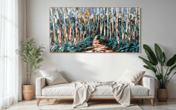 Whispering gums and grass trees -Original on Belgian line Cm