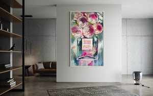 Coco Mademoiselle- original on gallery canvas 90x150  cm