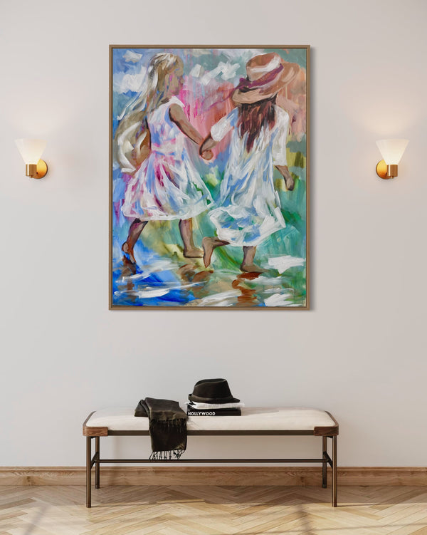 Soul sisters-original on gallery canvas  75x100 cm