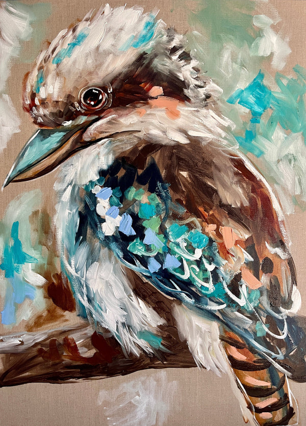 Young one -kookaburra - art print