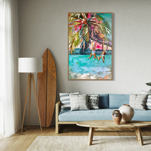 Island time- original on gallery canvas 60x90 cm