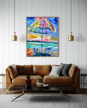 70x90 cm - summer days  - original on gallery canvas