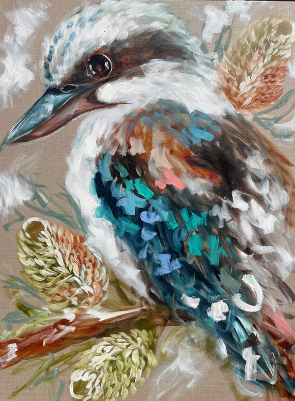 Aussie bush  kookaburra - art print