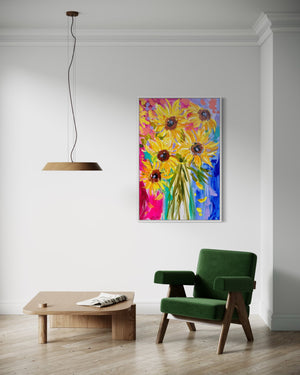 You are my sunshine - 60x90cm - Original on gallery canvas - lay by welcome