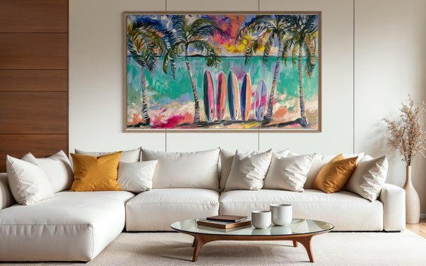 Island time - original on gallery canvas 90x150  cm