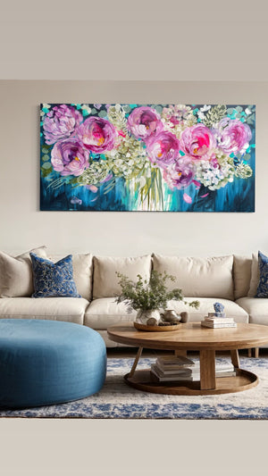 Dancing in the moonlight-Original on Gallery canvas 75x150 Cm