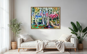 Glistening gums -original on gallery canvas  - 75x100 Cm