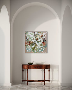 60x60 cm - magnolia and natives  bouquet