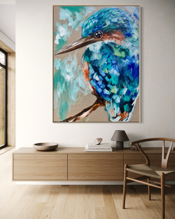 Little King- original on Belgian linen  75x100 cm