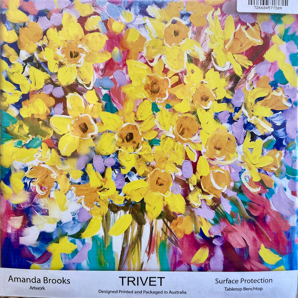 Daffodil day- trivet