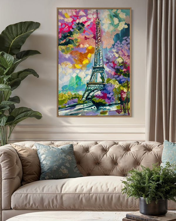 Paris in bloom- 60x90 cm - original on Belgian linen
